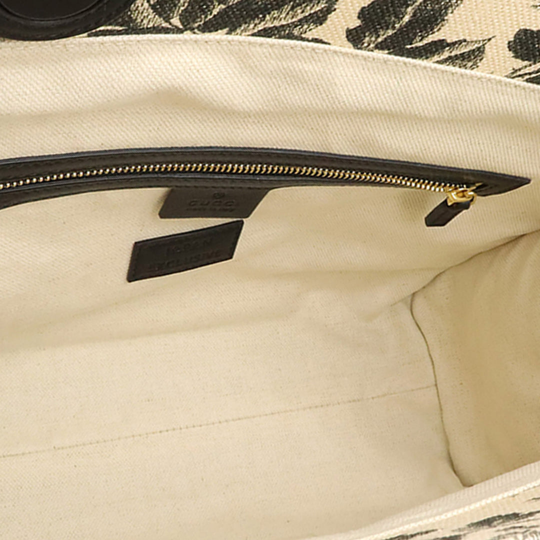 Gucci Toile GG Ribbon Herbarium Cabas