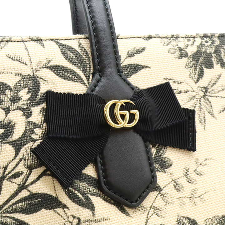 Gucci Toile GG Ribbon Herbarium Cabas