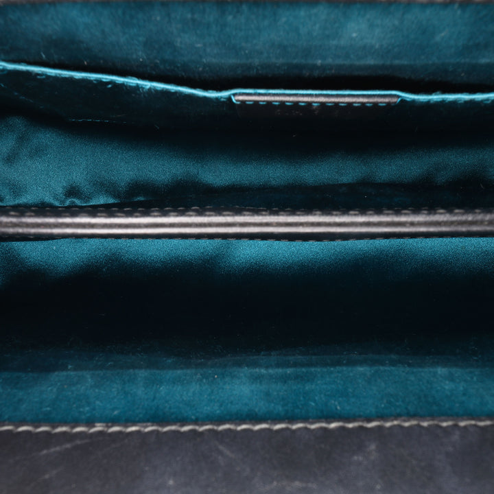 Small Suede Ophidia Chain Crossbody Black - Gaby Paris