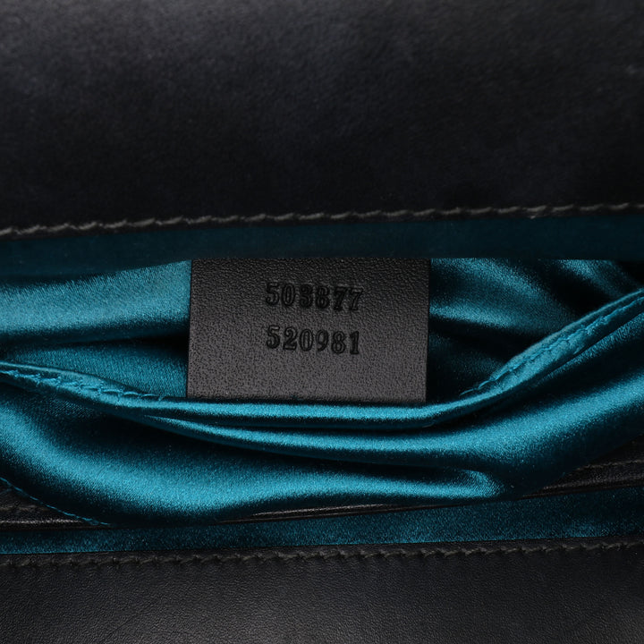 Small Suede Ophidia Chain Crossbody Black - Gaby Paris