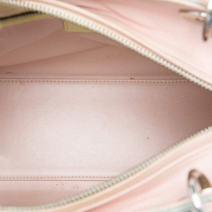 Dior Medium Tricolor Cuir d’agneau Cannage Lady Dior