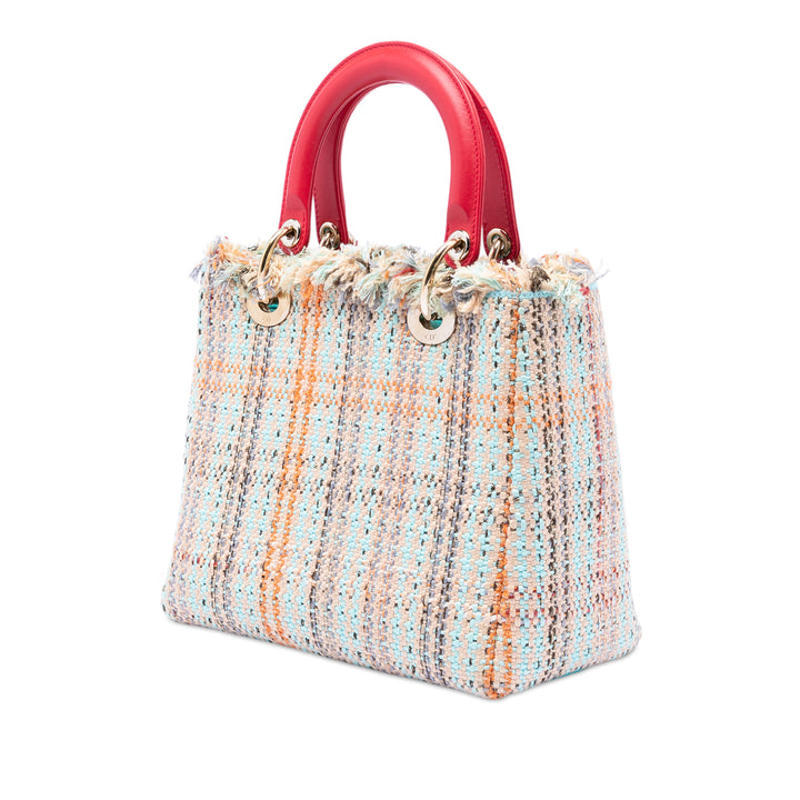 Dior Medium Tweed Heart Deco Lady Dior