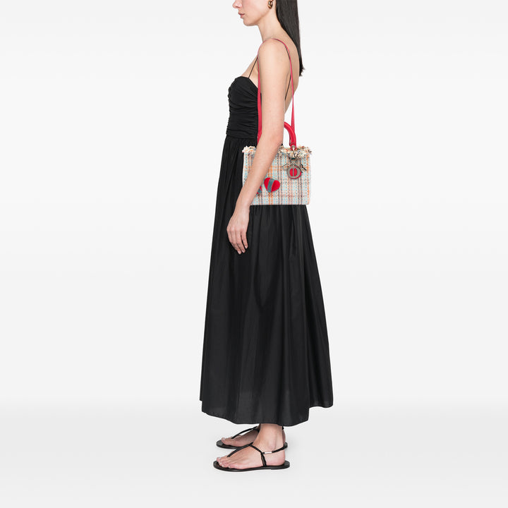 Dior Medium Tweed Heart Deco Lady Dior