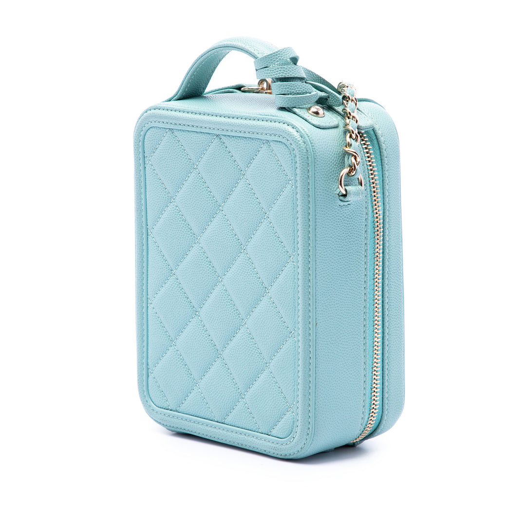 Chanel Caviar CC Filigree Vertical Vanity