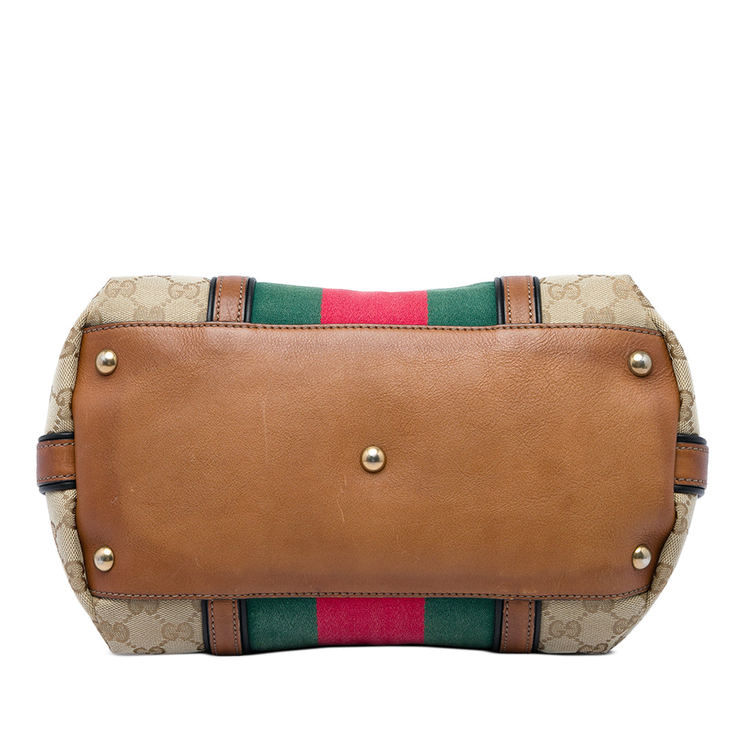 Gucci GG Bamboo Pompon Web Sac Beige – vue 3 – GABY PARIS