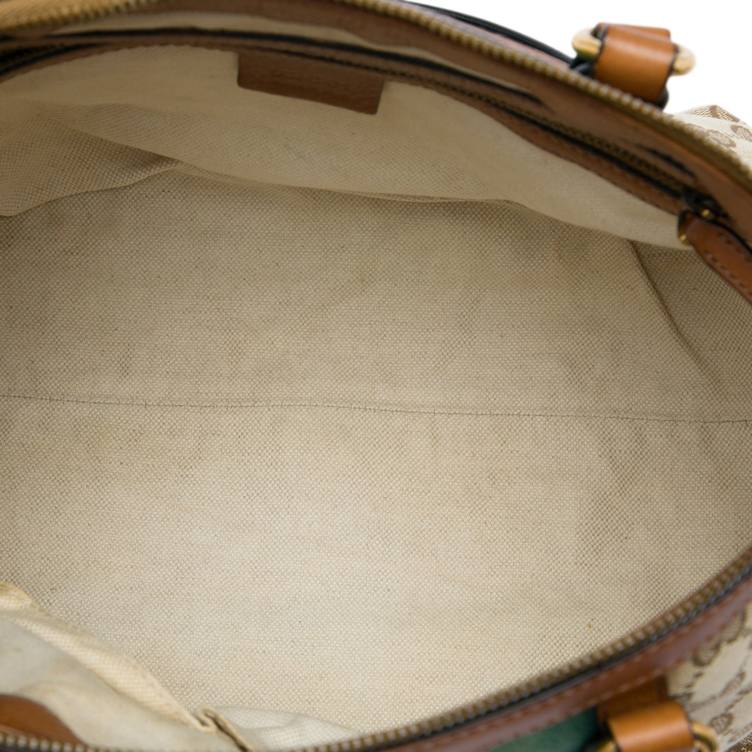 Gucci GG Bamboo Pompon Web Sac Beige – vue 4 – GABY PARIS