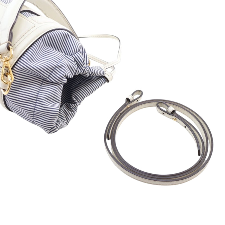 Fendi Mini Cuir et Toile Logo Step Out Sac