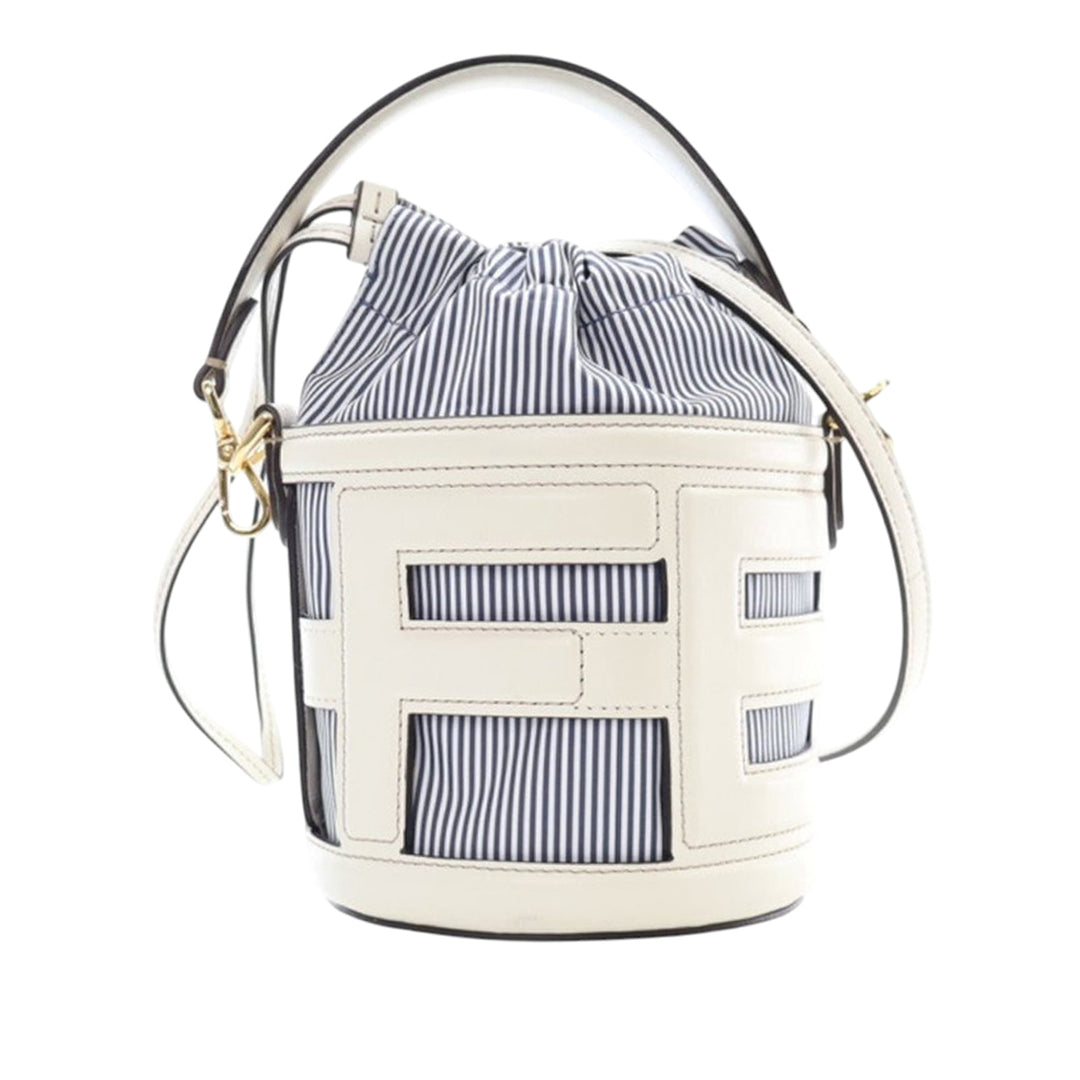 Fendi Mini Cuir et Toile Logo Step Out Sac
