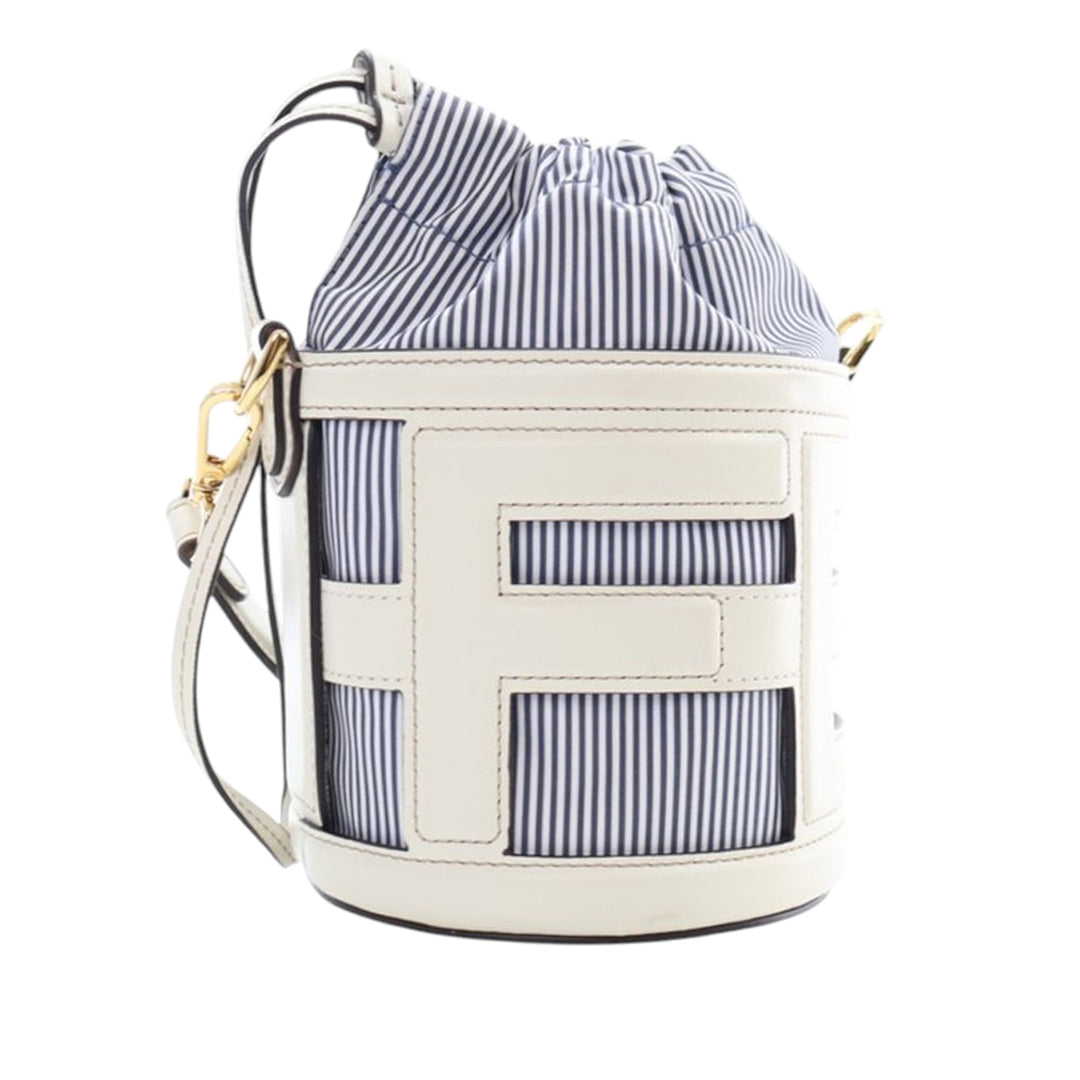Fendi Mini Cuir et Toile Logo Step Out Sac
