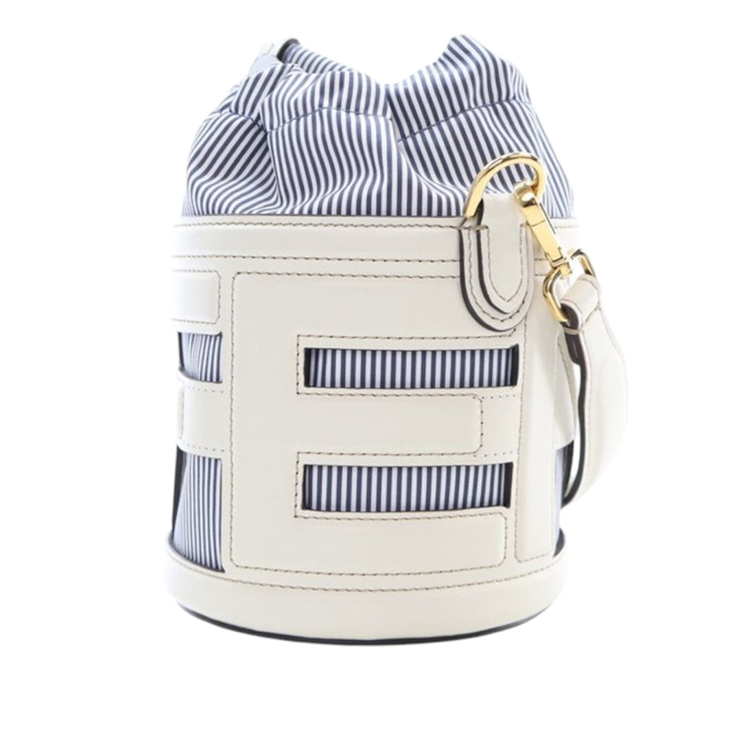 Fendi Mini Cuir et Toile Logo Step Out Sac