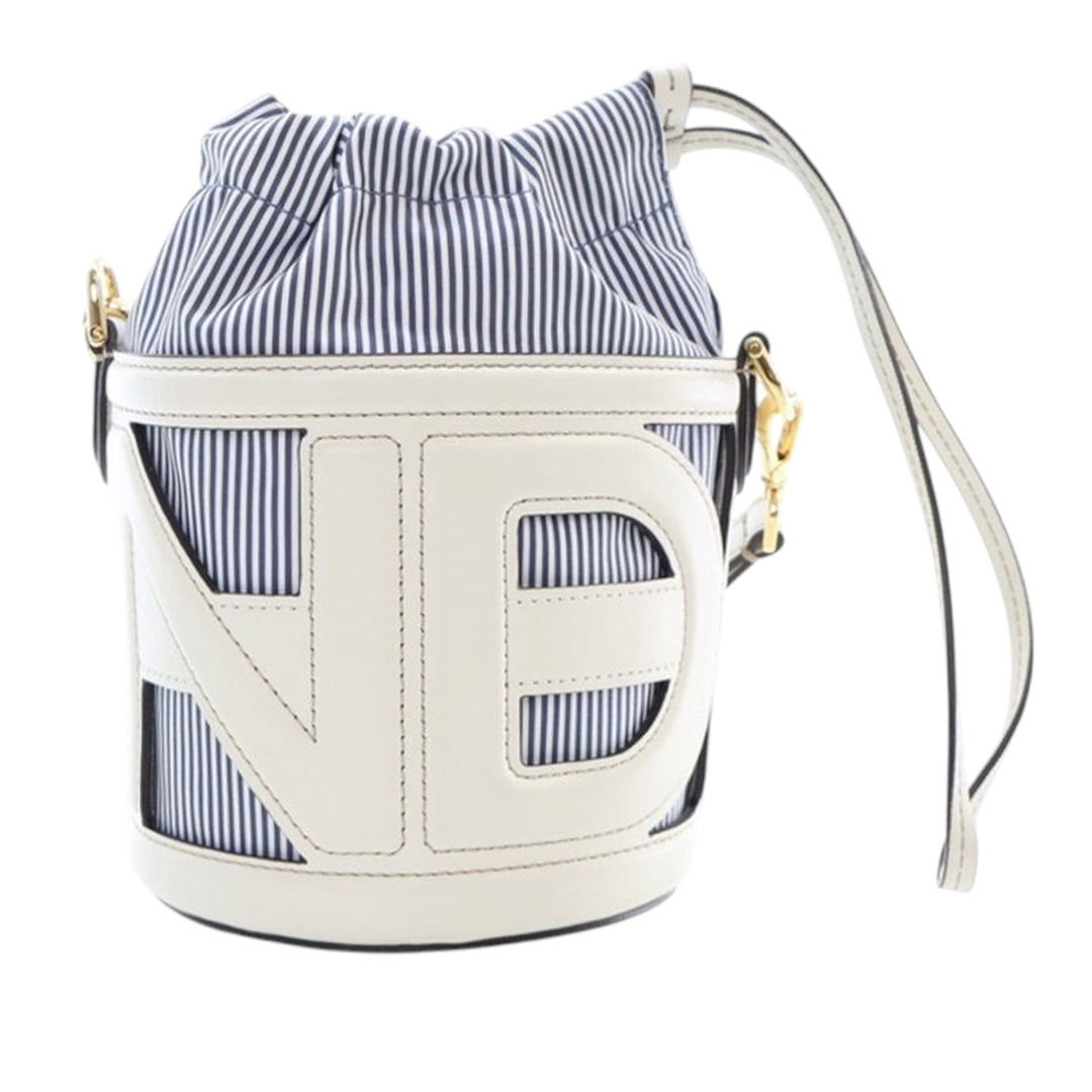 Fendi Mini Cuir et Toile Logo Step Out Sac