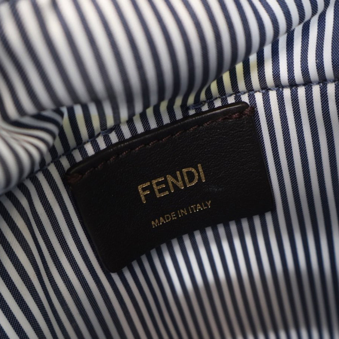 Fendi Mini Cuir et Toile Logo Step Out Sac