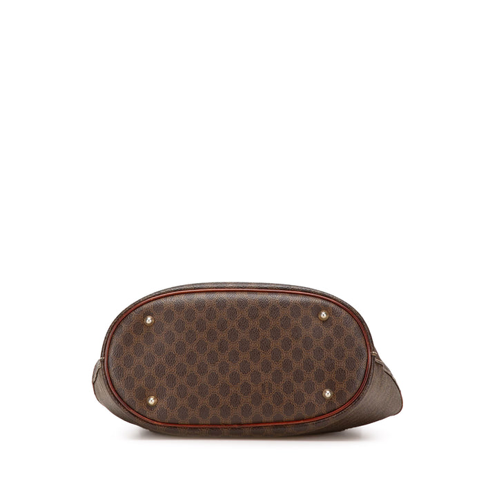 Macadam Coated Canvas Tote Brown - Gaby Paris