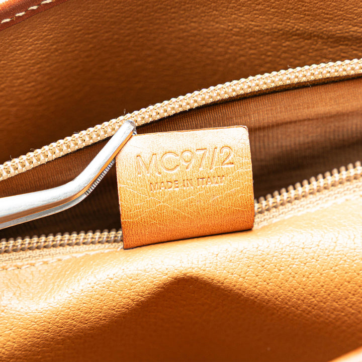 Macadam Coated Canvas Tote Brown - Gaby Paris