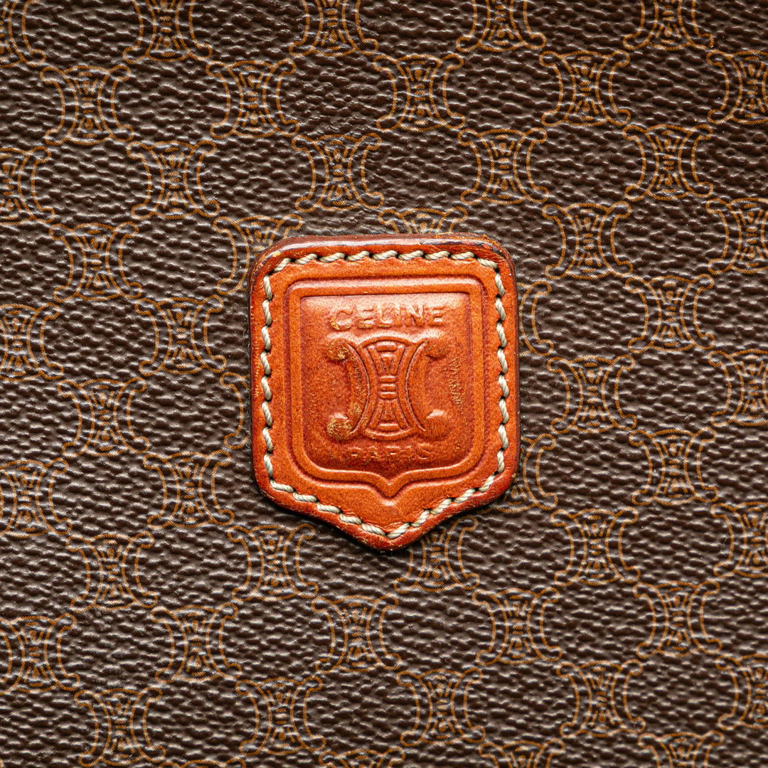 Macadam Coated Canvas Tote Brown - Gaby Paris