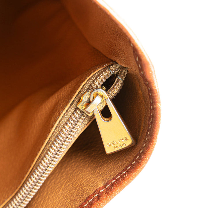 Macadam Coated Canvas Tote Brown - Gaby Paris