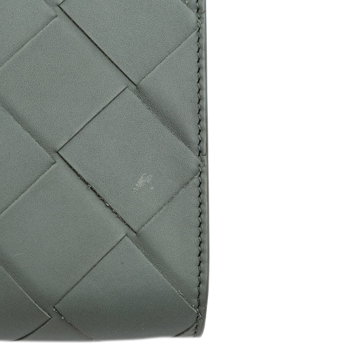 Nappa Maxi Intrecciato Clutch Green - Gaby Paris
