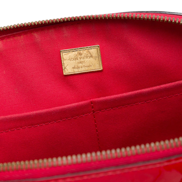 Louis Vuitton Sac à main Santa Monica Monogram Cuir verni Rouge – vue 5 – GABY PARIS