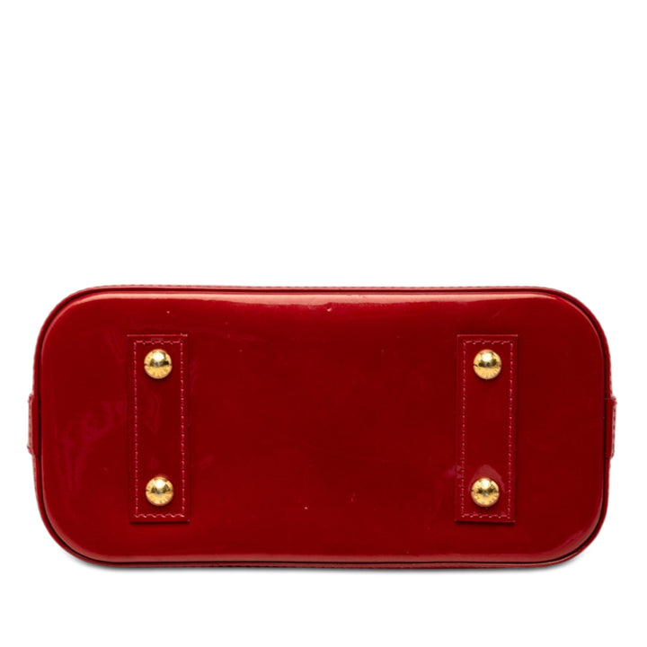 Louis Vuitton Alma BB Cuir verni Monogram Rouge