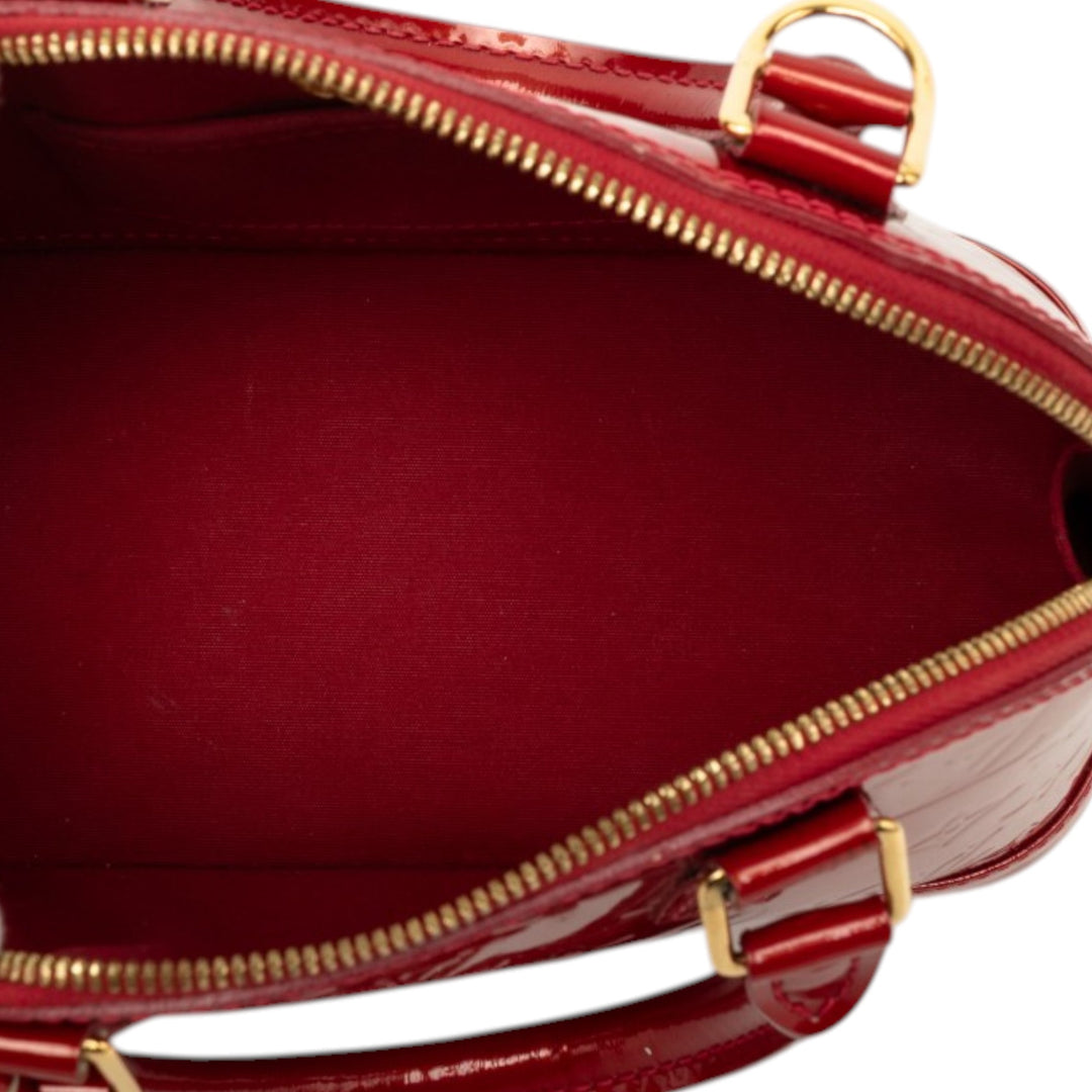 Louis Vuitton Alma BB Cuir verni Monogram Rouge
