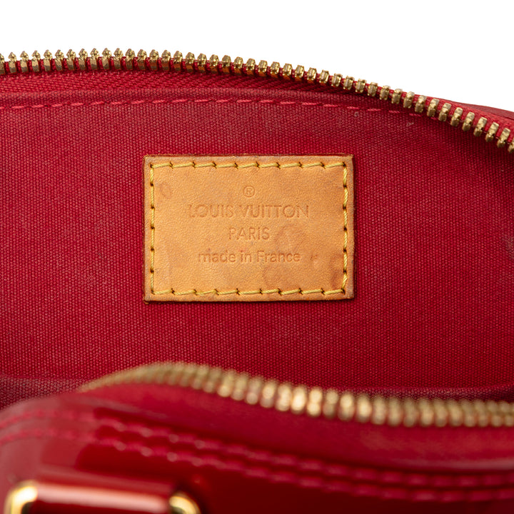 Louis Vuitton Alma BB Cuir verni Monogram Rouge