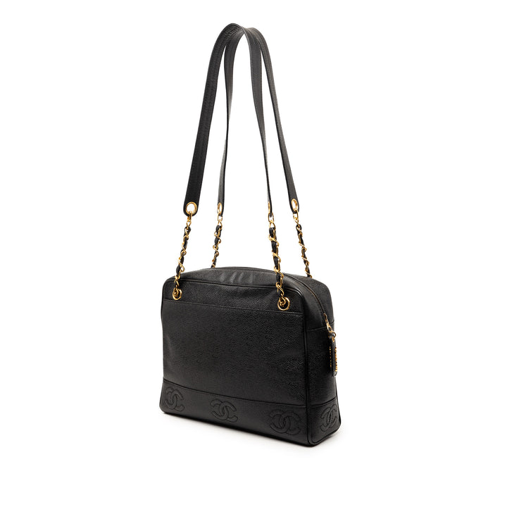 Chanel Triple CC Caviar Zip Cabas