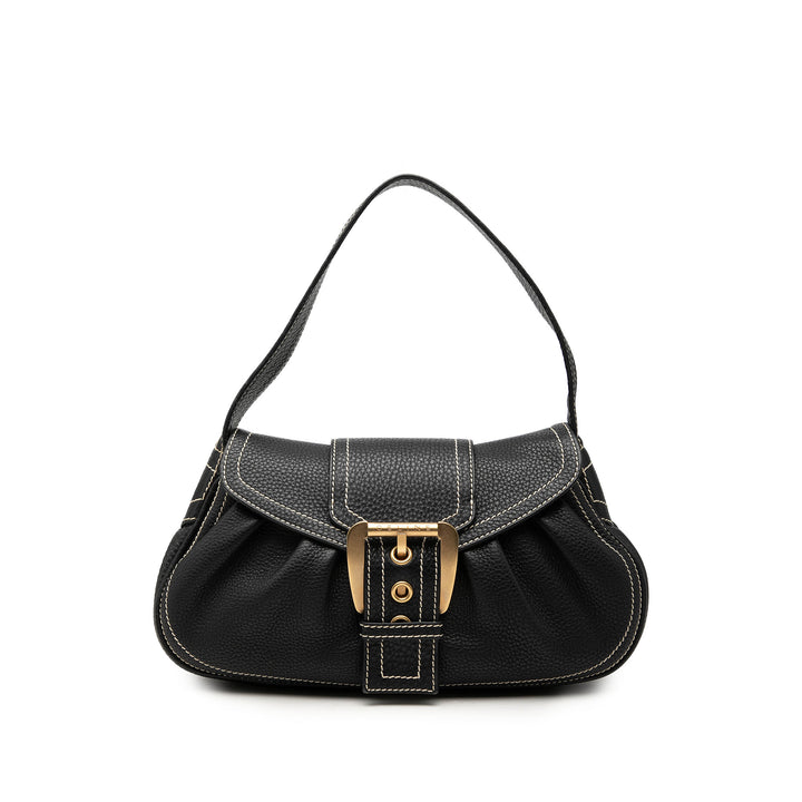 Celine Grained Buckle Sac Cuir