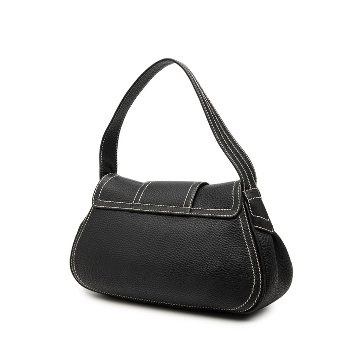 Celine Grained Buckle Sac Cuir