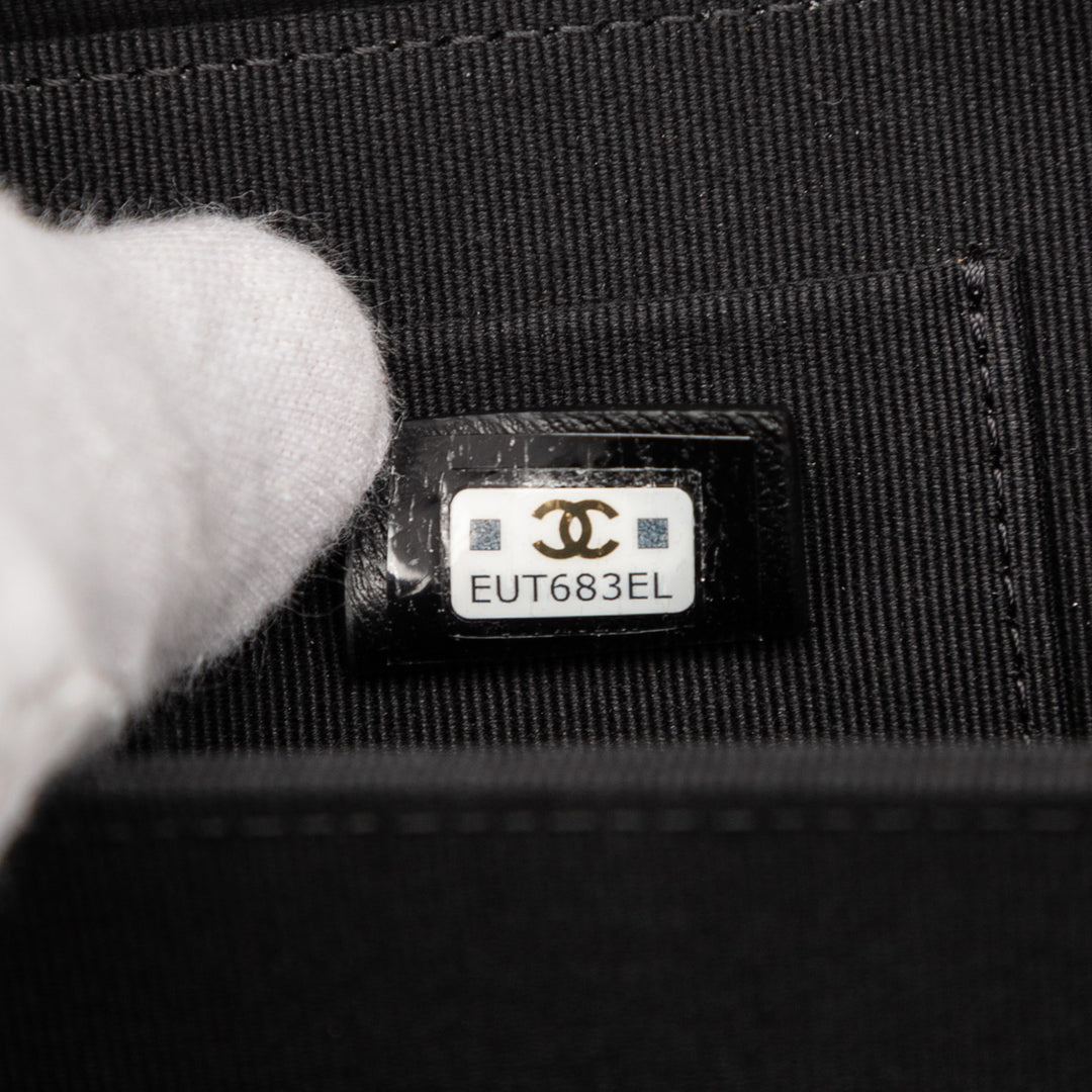 Chanel Mini CC Matelassé Cuir d’agneau Chain anse supérieure Vanity Étui