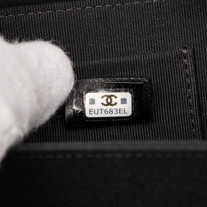 Chanel Mini CC Matelassé Cuir d’agneau Chain anse supérieure Vanity Étui