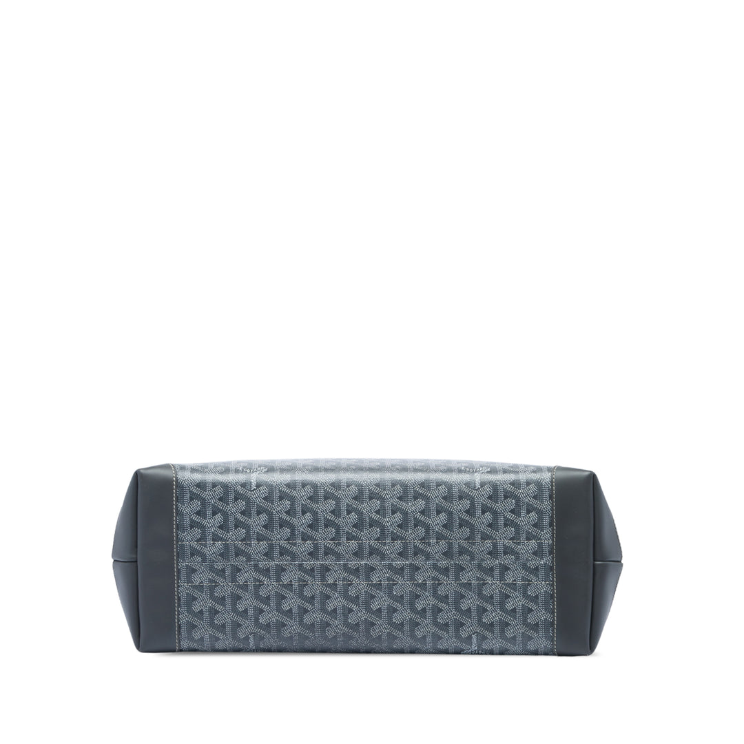 Goyard Bellechasse PM Goyardine Gris – vue 3 – GABY PARIS