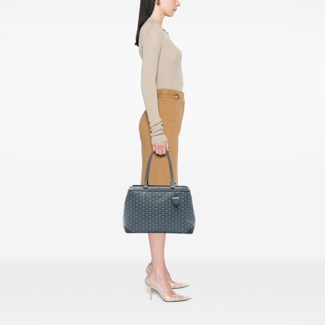 Goyard Bellechasse PM Goyardine Gris – vue 5 – GABY PARIS