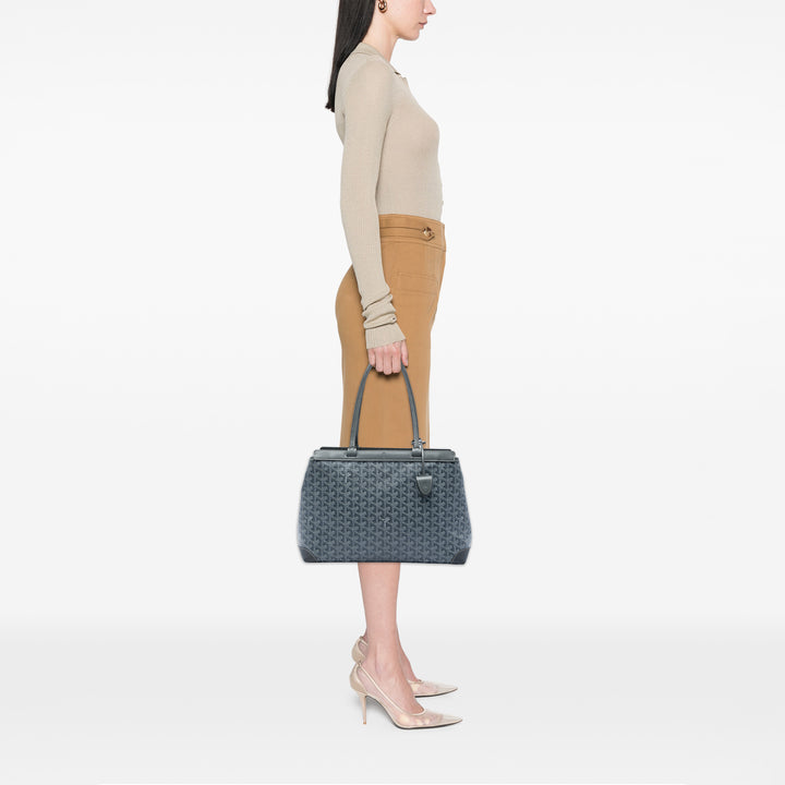 Goyard Bellechasse PM Goyardine Gris – vue 5 – GABY PARIS