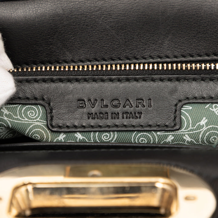 Bvlgari Sac à main Isabella Rossellini Wrinkled à Noir – vue 5 – GABY PARIS