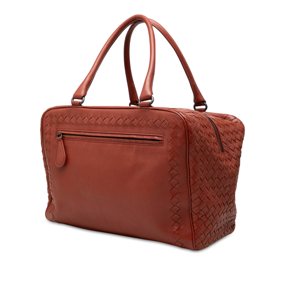 Bottega Veneta Intrecciato à finitions Madras Brera Sac Moyen Cuir de chèvre Marron – vue 2 – GABY PARIS