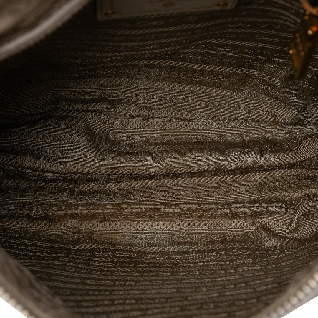 Prada Toile Canapa Logo Sac porté croisé