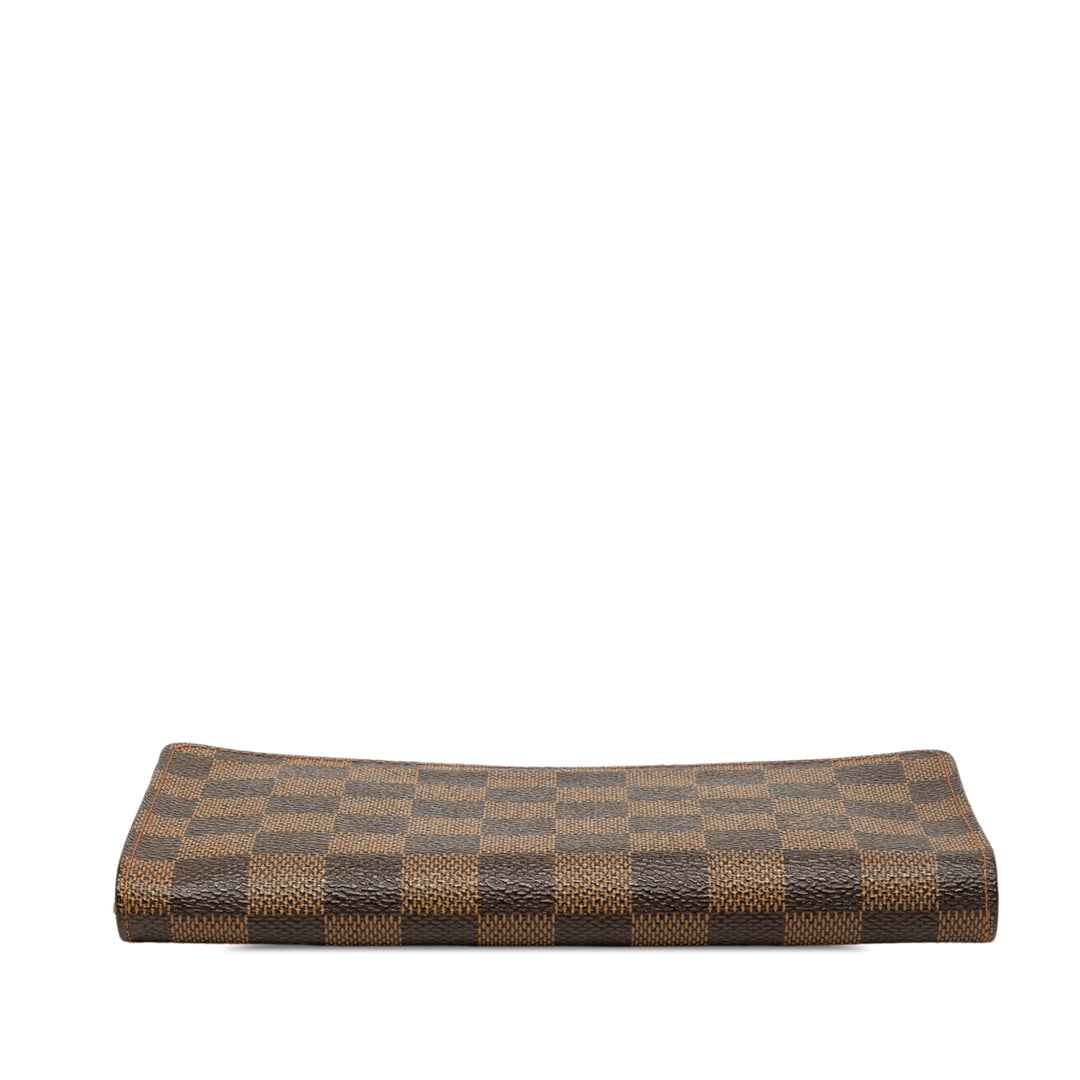 Louis Vuitton Zippy Portefeuille long Toile Damier Ébène