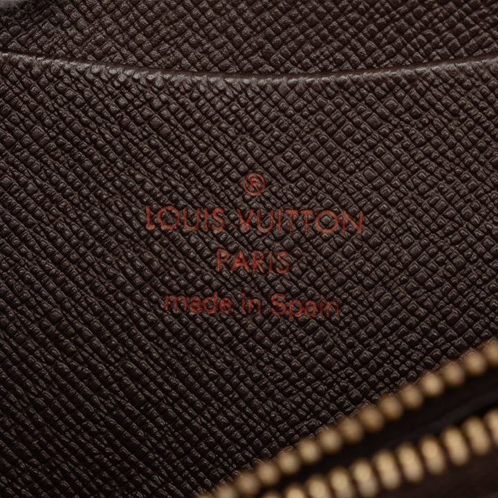 Louis Vuitton Zippy Portefeuille long Toile Damier Ébène