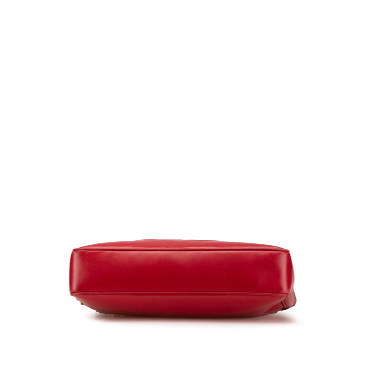 CC Lambskin Chain Tote Red - Gaby Paris