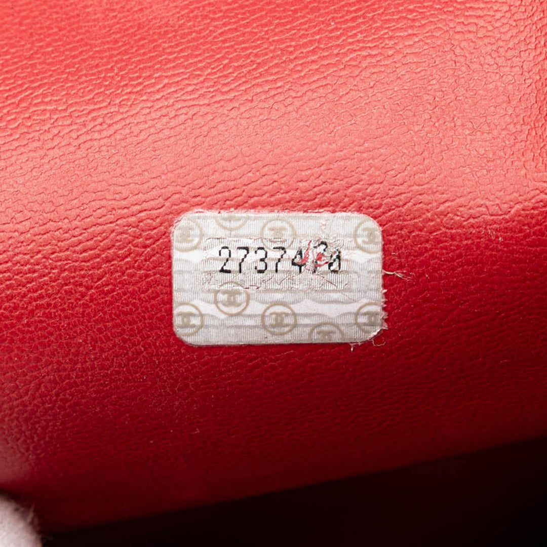CC Lambskin Chain Tote Red - Gaby Paris