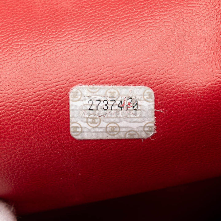 CC Lambskin Chain Tote Red - Gaby Paris