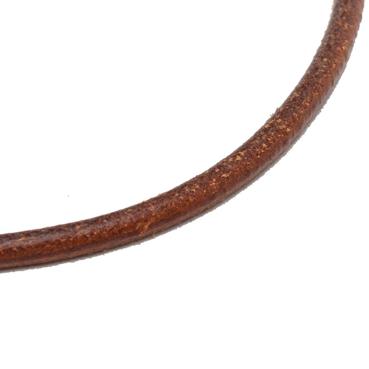 Hermès Cuir et plaqué Kite Choker Collier