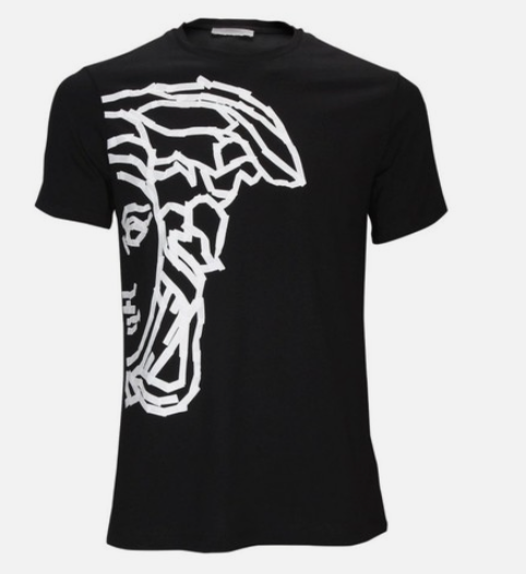 Versace Tee-shirt col rond imprimé Méduse noir taille L
