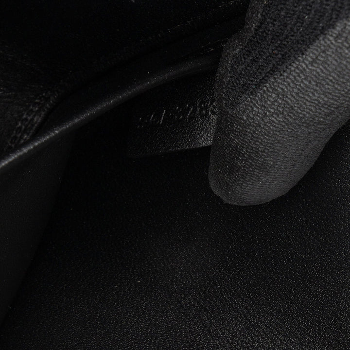 Celine Triomphe Leather Claude Shoulder Bag Black - GABY PARIS