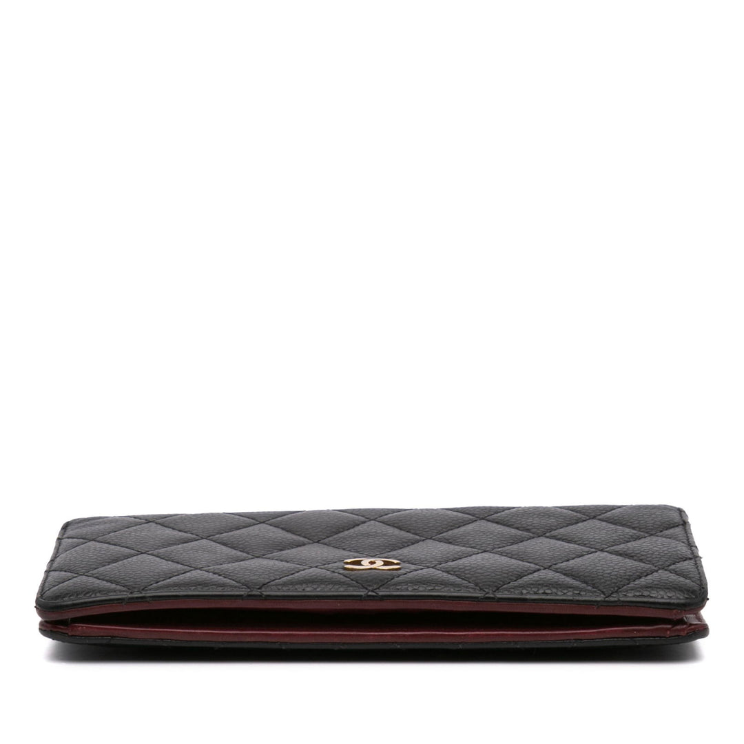 Chanel CC Caviar Bifold Wallet Black - GABY PARIS