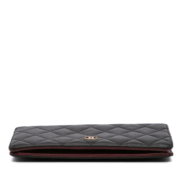 Chanel CC Caviar Bifold Wallet Black - GABY PARIS