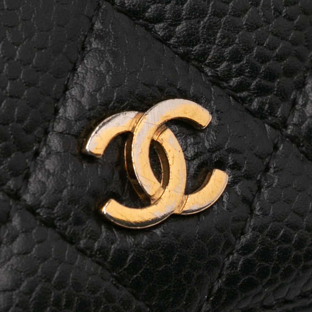 Chanel CC Caviar Bifold Wallet Black - GABY PARIS
