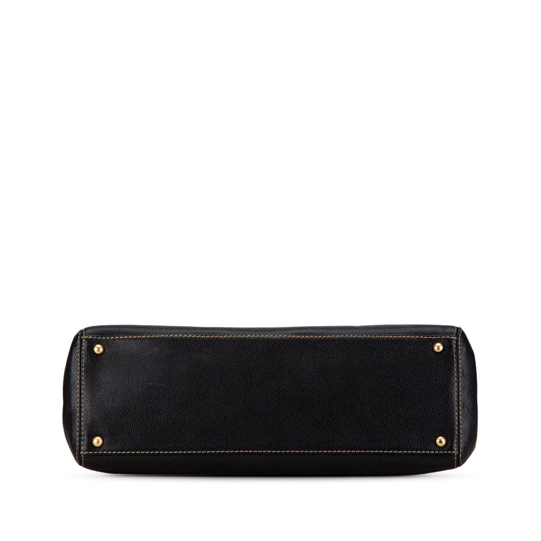 Chanel Caviar Executive Satchel Black - GABY PARIS