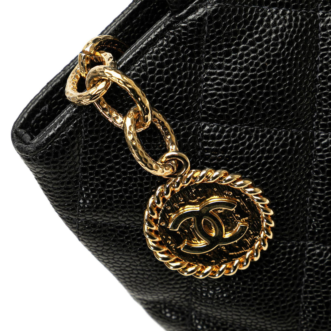 Chanel Caviar Medallion Tote Black - GABY PARIS