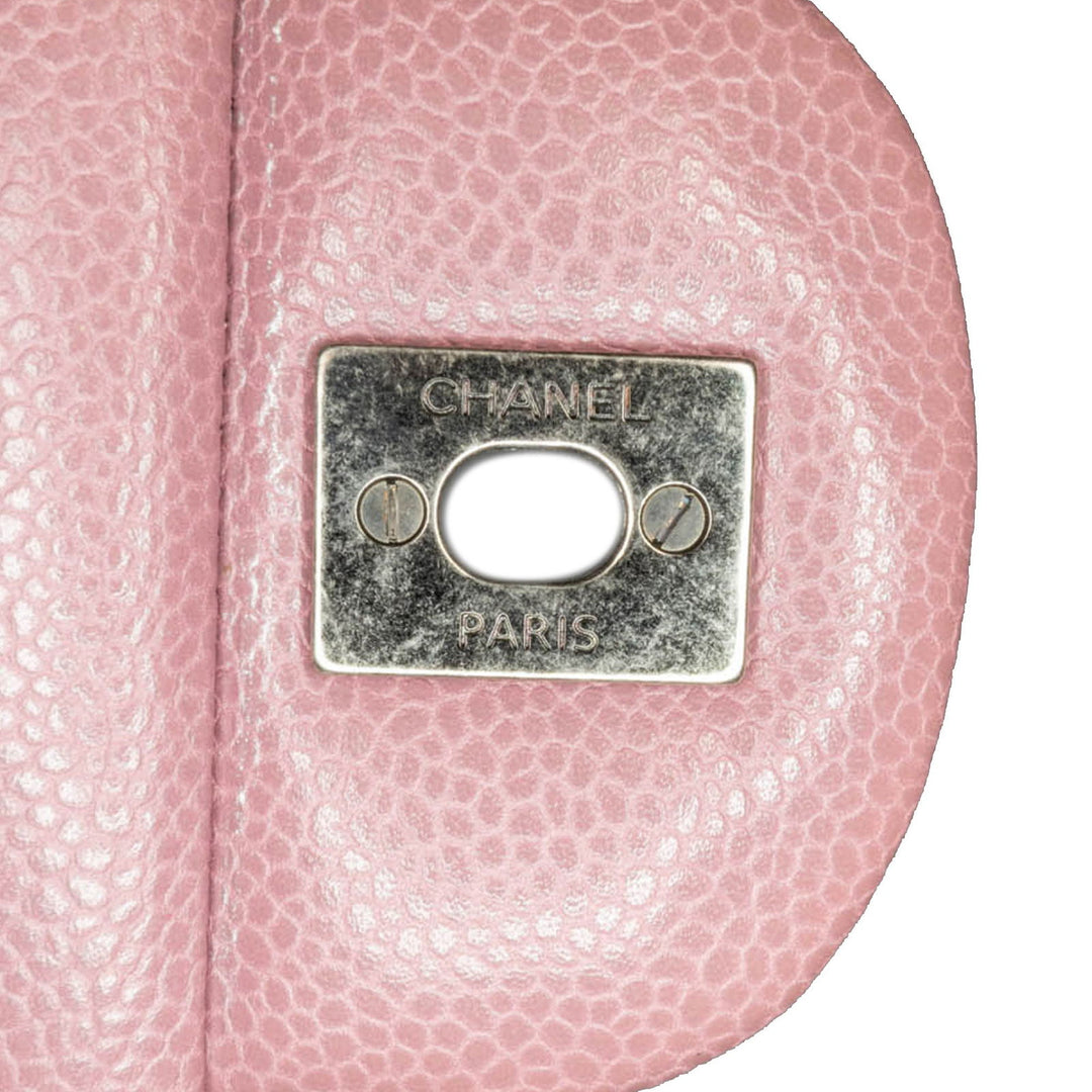 Chanel Jumbo Classic Caviar Double Flap Pink - GABY PARIS